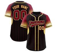 Custom Baseball Jersey Mens Button Down Baseball Shirts Personalized Name Number & Logo Hip Hop Sports Uniform for Men Women Youth Kids