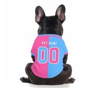 Custom Baseball Shirt for Dogs Cats Personalized Pet Shirt T-Shirt Jersey for Small Medium Large Pet