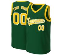 Custom Basketball Jersey City Shirt - Add Your Name and Number - Team Uniform for Men and Youth Dark Green