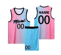 Custom Basketball Jersey Kids Basketball Jersey Kids Personalised Basketball Jersey Mens Kids Basketball Jersey and Shorts Basketball Kit with Your Name Number Team and LogoC409