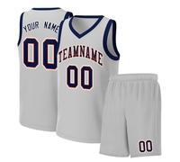 Custom Basketball Jersey Kids Custom Basketball Jerseys 2 Sets Basketball Kit Personalised Basketball Shorts Jersey with Name Team Number for Men Women A11