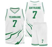 Custom Basketball Jersey Kit #5#77#7#0 Personalised Men's Sport Shirts Shorts Athletic Hip Hop Team Uniform for Kids