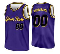 Custom Basketball Jersey - Personalize Team Uniform Design Your Own Name & Number for Men Youth Kids Boys College University, 3XS-5XL