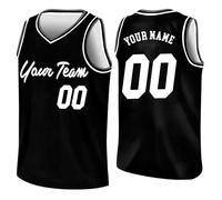Custom Basketball Jersey - Personalize Team Uniform Design Your Own Name & Number for Men Youth Kids Boys College University, 3XS-5XL