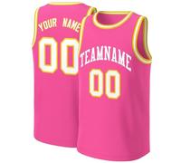 Custom Basketball Jerseys Personalized American Campus Basketball Vest Shirt Add Your Own Team Name Number for Men Women Boy's Girl's 3XS-5XL