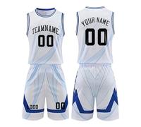 Custom Basketball Kit Personalized Jersey and Shorts with Team Name Number #23#30#24 Sportwear Breathable Polyester Sleeveless Shirts & Shorts Uniform for Men Women Youth Kids Plus Size