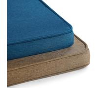 Custom Bay Window Seat Cushion Cotton Linen High Density Customized Bench Seating Foam Cushions for Indoor Furniture, Mudroom Entryway, Kitchen Dining Room Reading Breakfast Nook, Non Slip Bottom