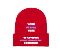 Custom Beanie Hat for Men & Women Design Your Own Knitted Beanies Add Your Text/Image/Photo Personalised Beanie Cap, Funny, Unique Gift for Him & Her