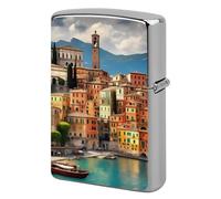 Custom Beautiful Italy Lighter Case Personalized Metal Lighter Cover Holder Reusable Shockproof Protective Lighters Without Insert Gift for Men Women Dad Husband
