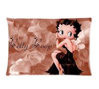 Custom Betty Boop Pillowcase Rectangle Pillow Cases Standard Size Design Cotton Pillow Case 20x30 (one side) Children/kids Favorite P-174