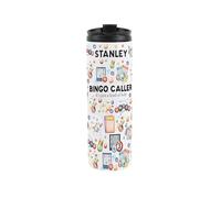 Custom Bingo Caller Travel Mug - Personalised Hobbies Bingo Gift - Reusable Stainless Steel Vacuum-Sealed Double-Walled Hot/Cold Drinks Flask 500ml (16 fl oz)