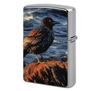Custom Bird by Stone Lighter Case Personalized Metal Lighter Cover Holder Reusable Shockproof Protective Lighters Without Insert Gift for Men Women Dad Husband