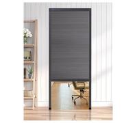 Custom Blackout Folding Door,Folding Doors Room Dividers Accordion Doors for Closet No-Drilling Pull Down Privacy Partition Gate(Dark Grey,120x195cm)