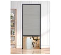 Custom Blackout Folding Door,Folding Doors Room Dividers Accordion Doors for Closet No-Drilling Pull Down Privacy Partition Gate(Light Grey,140x205cm)