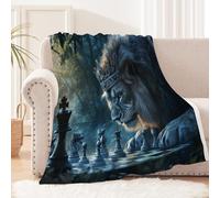 custom blanket 150x200 cm Lion King fluffy dog blanket Soft Cozy Polyester Throw for Sofa Bed Camping Office Car, Lightweight Fleece, Pet Suitable MF29-646