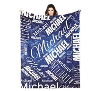 Custom Blanket - Personalized Blanket Name Text - Custom Fleece Blanket for Adults Boys Girls - Customised Blanket for Family, Friends, Lovers Kids Birthday Valentines Day Gift