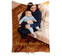 Custom Blanket with Picture Blanket,Customizable Blanket Photo Blankets Gifts for Boyfriend Girlfriend,Customized Blanket Flannel Personalized Blankets for Adults Kid Birthday Gifts Teen Girls (New-A)