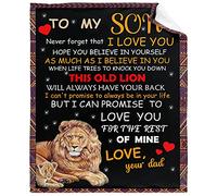 Custom blanketTo My Son Personalized Blankets with Photos and Texts Customized Blankets Children‘s Birthdays Christmas New Years Gifts from mom and dad to The Family 50"x40" for Kid