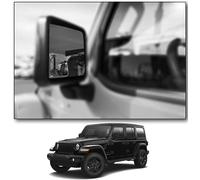Custom Blind Spot Mirrors- Compatible with 2018-Present Jeep Wrangler | blind spot mirrors compatible with Jeep Wrangler JL 2018- Present | 2 Piece Set- (Left & Right)