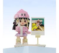 Custom Block Puzzle Custom Puzzles from Photos Personalized Custom Photo Mini Building Block Sets Gift with White Base (Alone B)