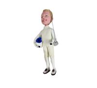 Custom Bobblehead Clay Figurine Couple's Soft Clay Ornaments,Personalized Bobble Head for Wedding Birthday Gifts, Personalized Valentine's Day Gifts with Photos for Boyfriend Husband -One Person