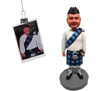 Custom Bobblehead, Fully Custom Bobble Heads for Adults, Artist Bobble Head Customize, Personalized Bobblehead Figure Portrait Sculpture Gift for Boyfriend Husband Boss Parents (One Person-by art T.)