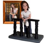 Custom Bobbleheads Figures Personalized from Picture for Adult; Fully Handmade Customized Sculpture Bobble Head Figurine Doll Base on Photo Fun&Unique Gift on Birthday