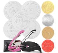 Custom Book Embosser Personalised Embosser with Your Name Customised Christmas Self-Inking Stamp Book Seal Embosser Gift for Book Lover