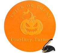 Custom Book Embosser | Personalized Book Embosser | Self-Inking Stamp | from The Library of Floral Book Stamp (Halloween)