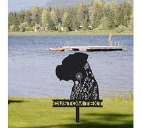 Custom Boxer Dog Memorial Stake, Pet Grave Markers Sign, Metal Sign | Memorial Plaques for Outdoors, Dog Memorial Gifts for Loss of Dog, Garden Decor, Grave Decorations for Cemetery, Grave Marker