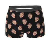 Custom Boxer Shorts for Men - Personalised boxers with Name/Text,Ultra Soft, Breathable & Comfortable - Personalised Gift for Men Boyfriend, Husband - Ideal for Everyday Wear & Special ccasions