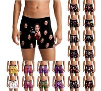 Custom Boxers For Men With Face - Valentine'S Day Boxers With Face On Personalised Gifts For Him Novelty Boxer For Men Funny Personalised Gifts For Anniversary, Wedding I Love You Gifts For Him