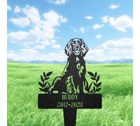 Custom Boykin Spaniel Memorial Grave Marker Metal Sign, Personalised Dog Memorial Garden Stake, Dog Burial Markers With Name, Pet Headstones, Pet Memorial Plaque, Pet Tribute