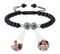 Custom Bracelets with Picture Inside, Picture Bracelet Personalized Photo, Circle Women's Identification Bracelets, Memorial Gifts for Women Man Loved One
