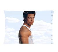 Custom Brad Pitt Pillowcase Standard Size Design Cotton Pillow Case