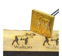 Custom Branding Iron for Wood, Personalized Branding Iron Heat Stamp for Woodworkers Including The Handle (1.5"x1.5")