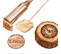 Custom Branding Iron Stamp with Your Logo - Personalized Brand Iron for Wood, Stamp for Wood, That Will Leave a Lasting Mark on Your Craft, Weddings and Handcraft Lover