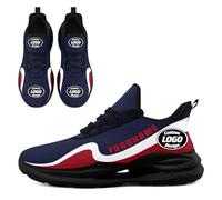 Custom Breathable Mesh Sports Shoes for Teams & Companies - Personalized with Name/Logo, Unisex Tennis Sneakers for Running, Walking & Gym