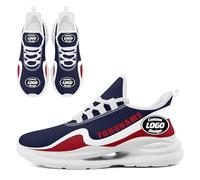 Custom Breathable Mesh Sports Shoes for Teams & Companies - Personalized with Name/Logo, Unisex Tennis Sneakers for Running, Walking & Gym