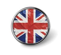 Custom British Flag Lapel Pin Aluminum Alloy Button Badge Personalized Exquisite Brooch Classic Mini Pin 1 Inch for Backpacks Hat Suit Jacket Clothing Decoration