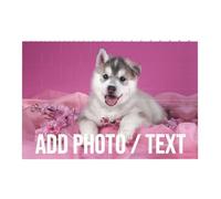 Custom Building Brick Add Photo Text Personalised Puzzle Picture Frame Customised Building Block Logo Name Portrait Photograph for Birthday Valentine’s Day, Double Sided Print, Rectangular