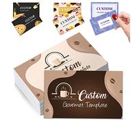 Custom Business Cards Customise Personalised Printable with Logo Picture for Small Business 3.5"x 2" Women Men Waterproof Front and Back 100 200 500 1000 Pcs Double Sided