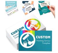 Custom Business Cards Customise Personalised Printable with Logo Picture for Small Business 3.5"x 2" Women Men Waterproof Front and Back 100 200 500 1000 Pcs Double Sided