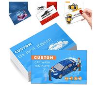 Custom Business Cards Customise Personalised Printable with Logo Picture for Small Business 3.5"x 2" Women Men Waterproof Front and Back 100 200 500 1000 Pcs Double Sided