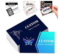 Custom Business Cards Customise Personalised Printable with Logo Picture for Small Business 3.5"x 2" Women Men Waterproof Front and Back 100 200 500 1000 Pcs Double Sided