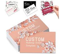 Custom Business Cards Customise Personalised Printable with Logo Picture for Small Business 3.5"x 2" Women Men Waterproof Front and Back 100 200 500 1000 Pcs Double Sided