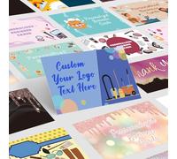 Custom Business Cards Customizable with Logo Text,Personalised Business Cards Photo Printable Cleaning Cards 1000 500 200 100 Double Sided Customize Cards for Small Business Waterproof