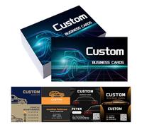 Custom Business Cards Personalized Business Card for Small Business, Double-Sided Printing, 300gsm Matte Paper, Waterproof Front & Back, Customize Logo/Text/QR Code (100-2000 Pcs)