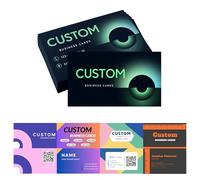 Custom Business Cards Personalized Business Card for Small Business, Double-Sided Printing, 300gsm Matte Paper, Waterproof Front & Back, Customize Logo/Text/QR Code (100-2000 Pcs)