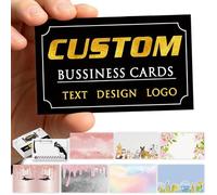 Custom Business Cards Personalized with logo QR Code for Small Business Customized Business Cards Double-Sided Printing 100/200/500/1000 Pcs 300gsm Matte Paper